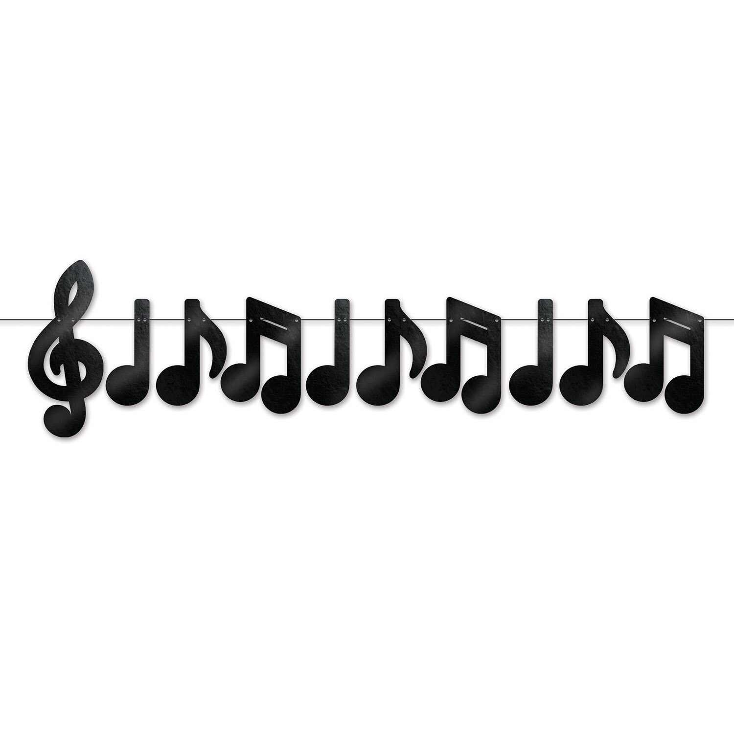 Foil Banner- Musical Notes