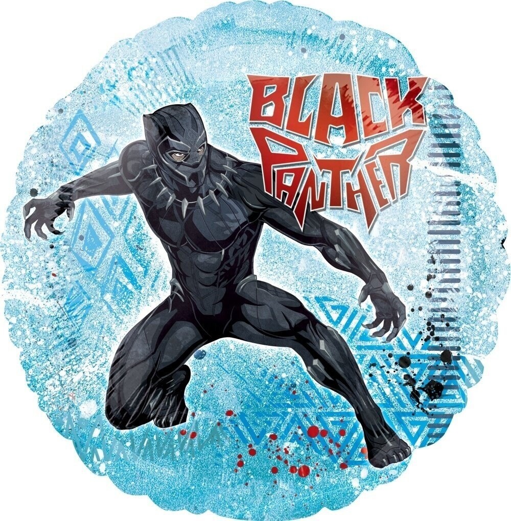 Foil Balloon- Black Panther- 18&quot;