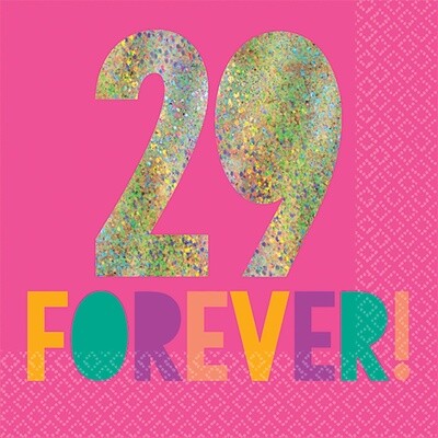 Beverage Napkins- Young &amp; Fabulous- 16pcs