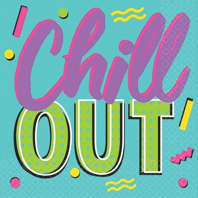 Beverage Napkins-Chill Out-Awesome Party-16pk-3ply