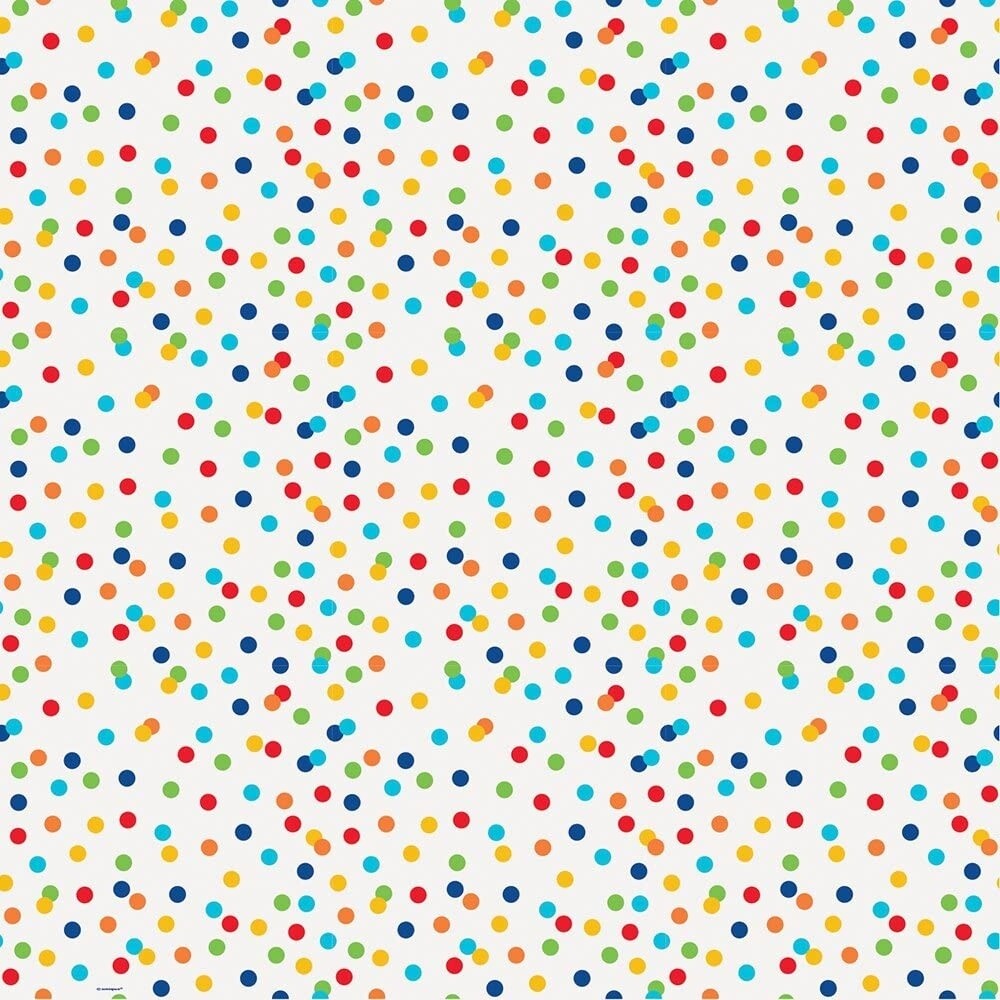 Gift Wrap-Colourful Dots-30&quot; x 5&quot;