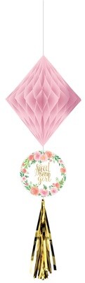 Honeycomb Decorations-Floral Baby-3pcs
