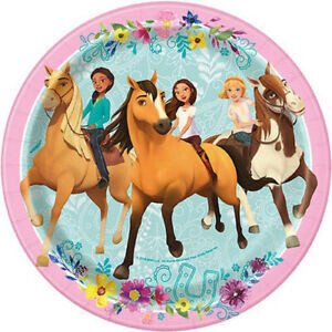 Beverage Paper Plates-Spirit Riding Free-8pk-7&quot;