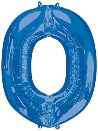 Foil Balloon-#O-Blue-34&quot;