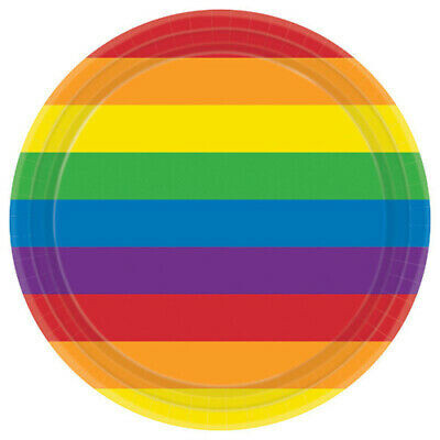 Plates - Rainbow - 7&#39;&#39; - 8pkg