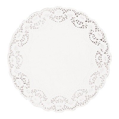 Doilies - White - Round - 40pcs  - 6&quot;