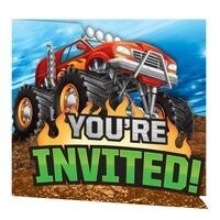 Invitations - Monster Truck Rally - 8pk