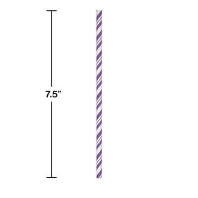 Paper Straws-Amethyst-24pk