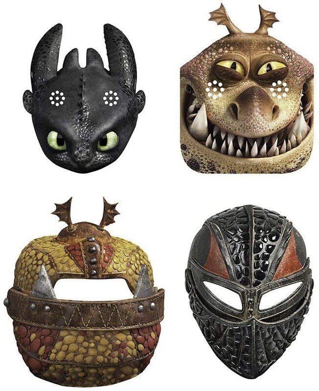 Masks-How to Train Your Dragon: Hidden World-8pk