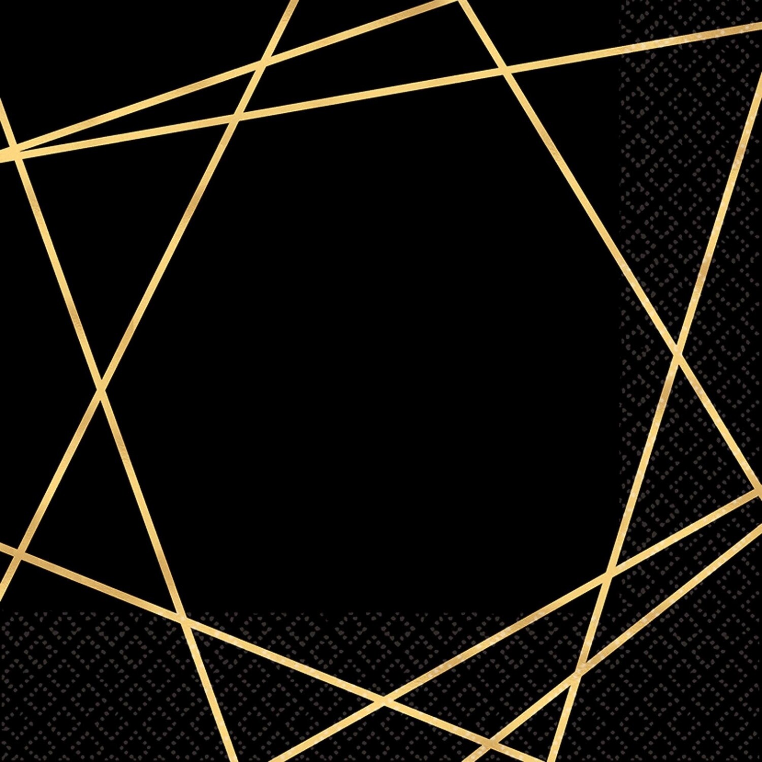 Beverage Napkins-Gold Geo
