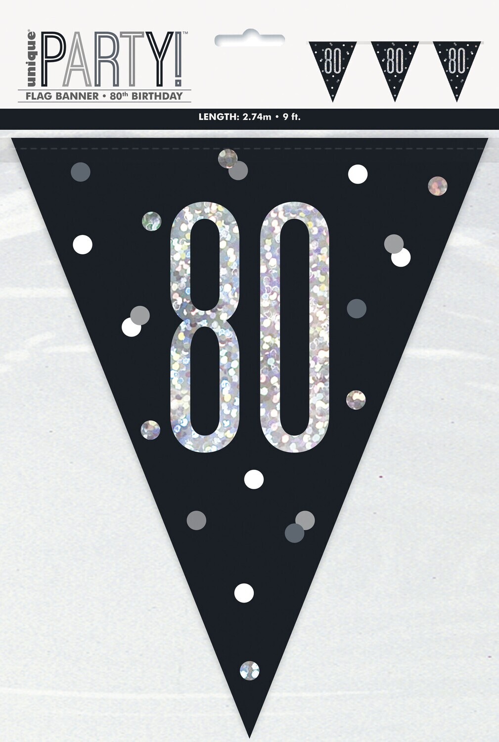 Pennant Banner-80th Birthday