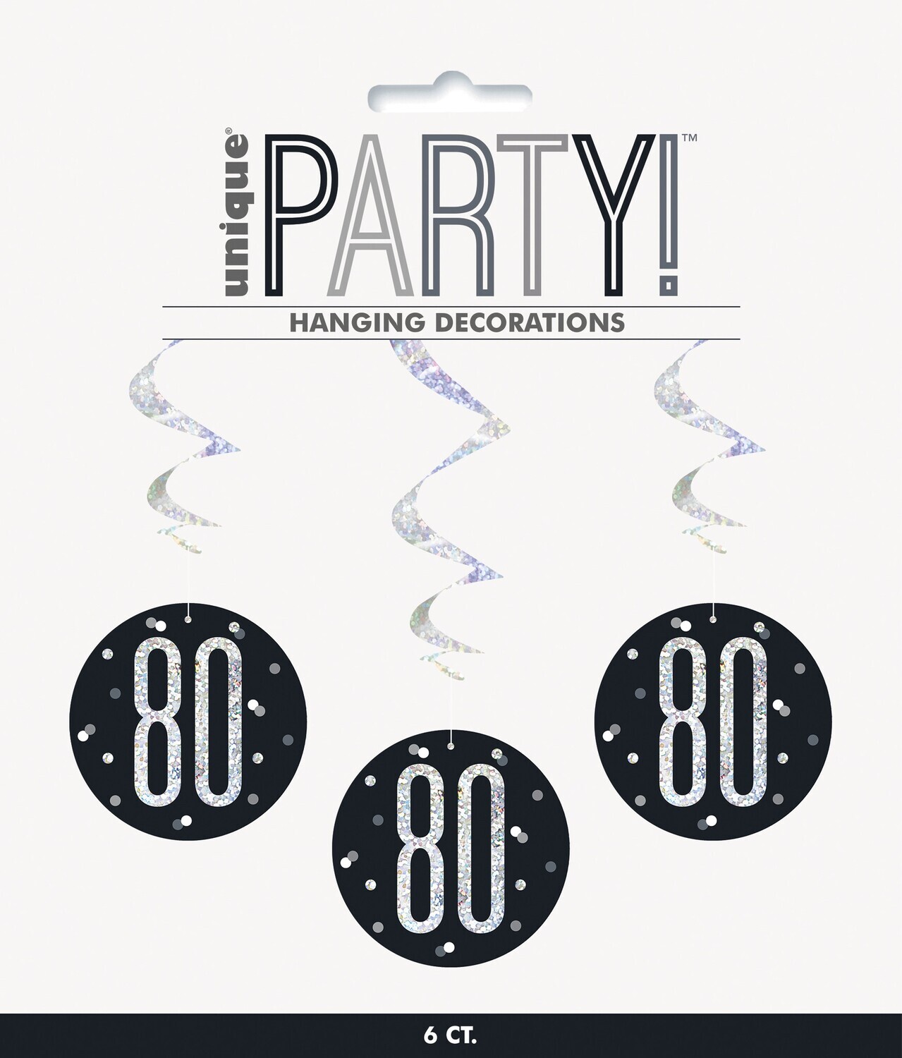 Hanging Decorations-80th Birthday