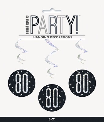 Hanging Decorations-80th Birthday