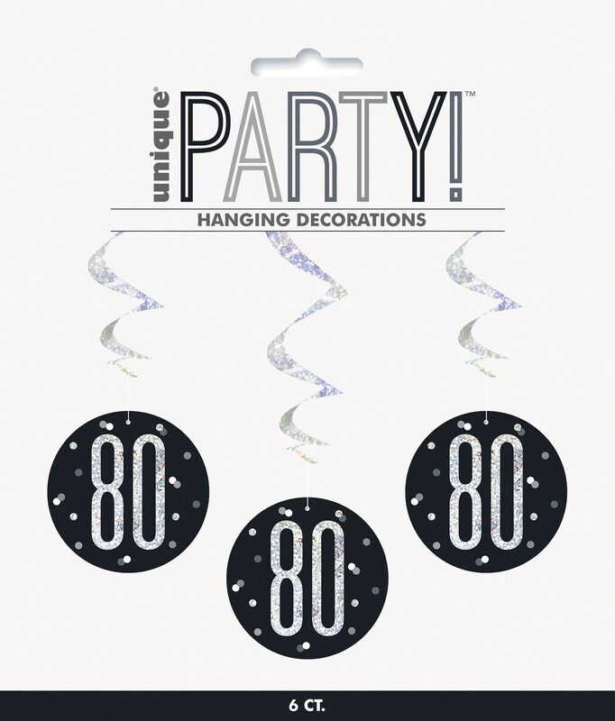 Hanging Decorations-80th Birthday