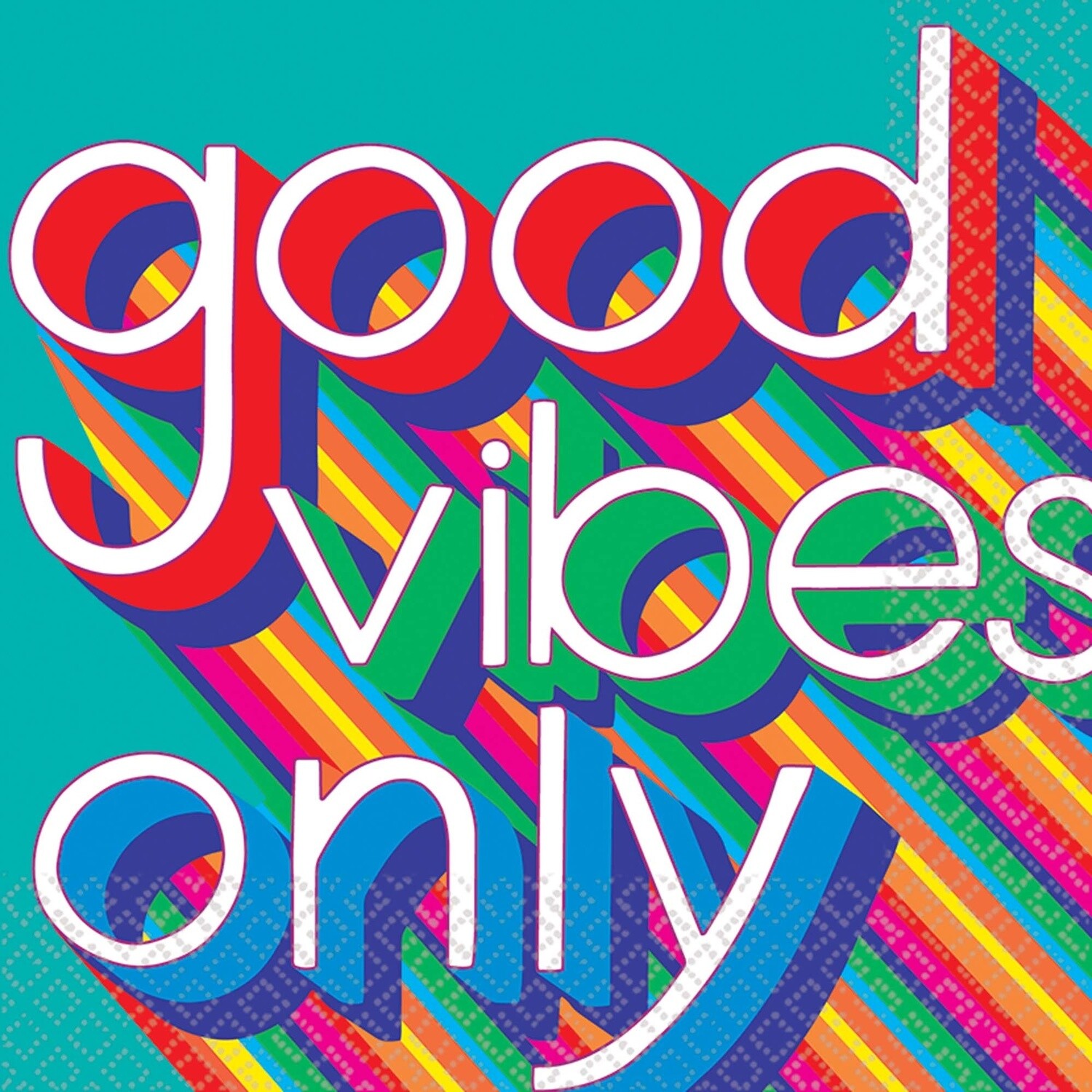 Luncheon Napkins-Good Vibes-16pk-2ply
