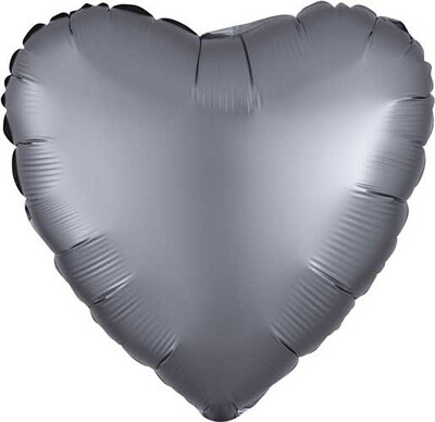 Foil Balloon - Satin Luxe Star - Graphite Gray - 18&quot;