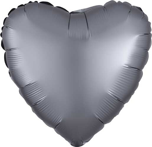 Foil Balloon - Satin Luxe Star - Graphite Gray - 18&quot;