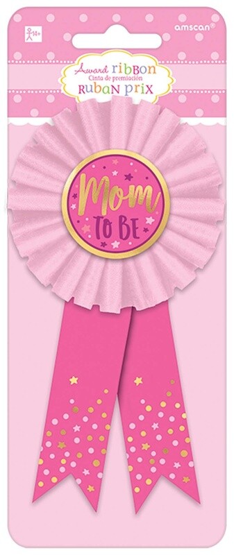 Award Ribbon-Mom to Be-Pink