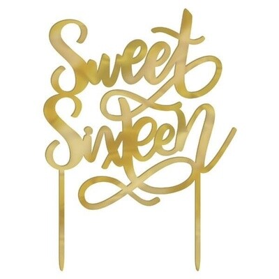 Cake Topper- Sweet Sixteen