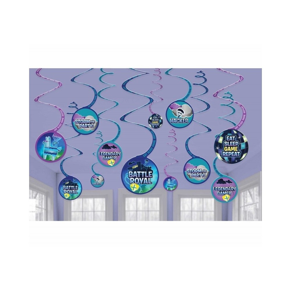 Swirl Decorations-Fortnite-12pcs