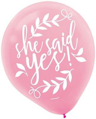 Balloons- Latex- Love and Leaves- 15pcs- 12&quot;