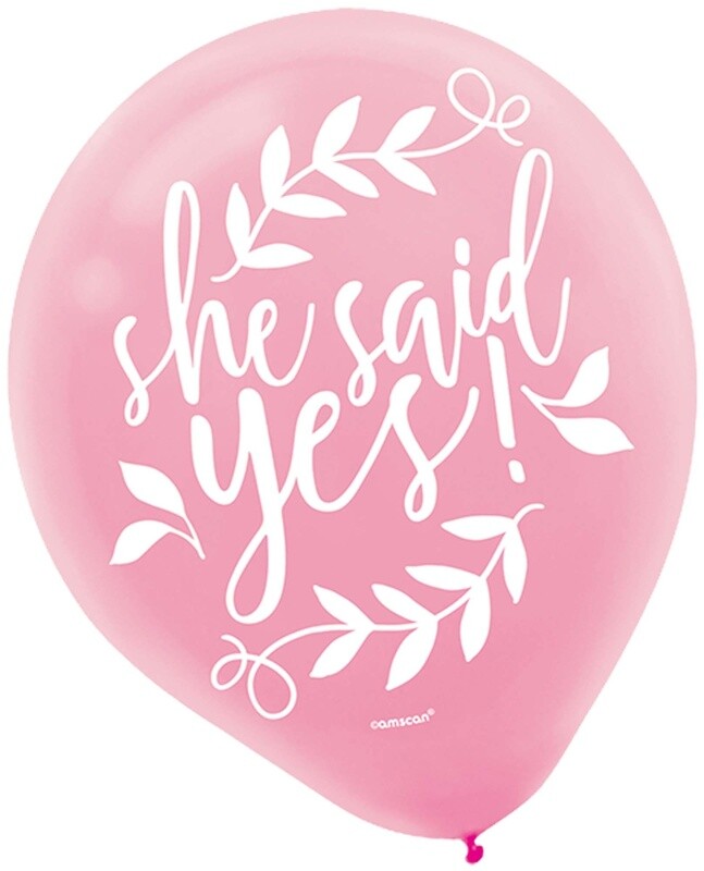 Balloons- Latex- Love and Leaves- 15pcs- 12&quot;