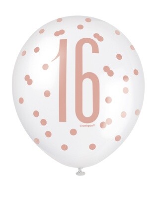 Latex Balloons-16th Birthday