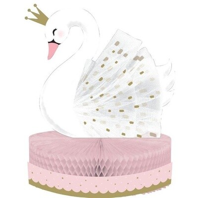Centerpiece - Stylish Swan Birthday - 9&quot; x 12&#39;&#39;