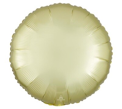 Foil Balloon - Pastel Yellow - Satin Luxe Circle - 18&quot;