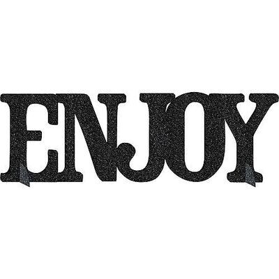 Table Decoration- Glitter-Eat and Enjoy-1pc