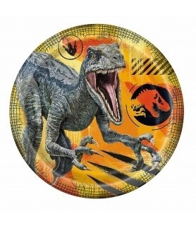 Plates - LN - Jurassic World-8pk-9&quot;