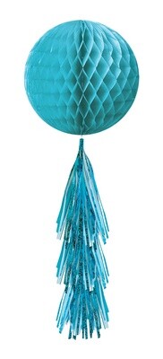 Hanging Decoration-Caribbean Teal Honeycomb Ball