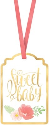 Tags-Floral Baby-25pk