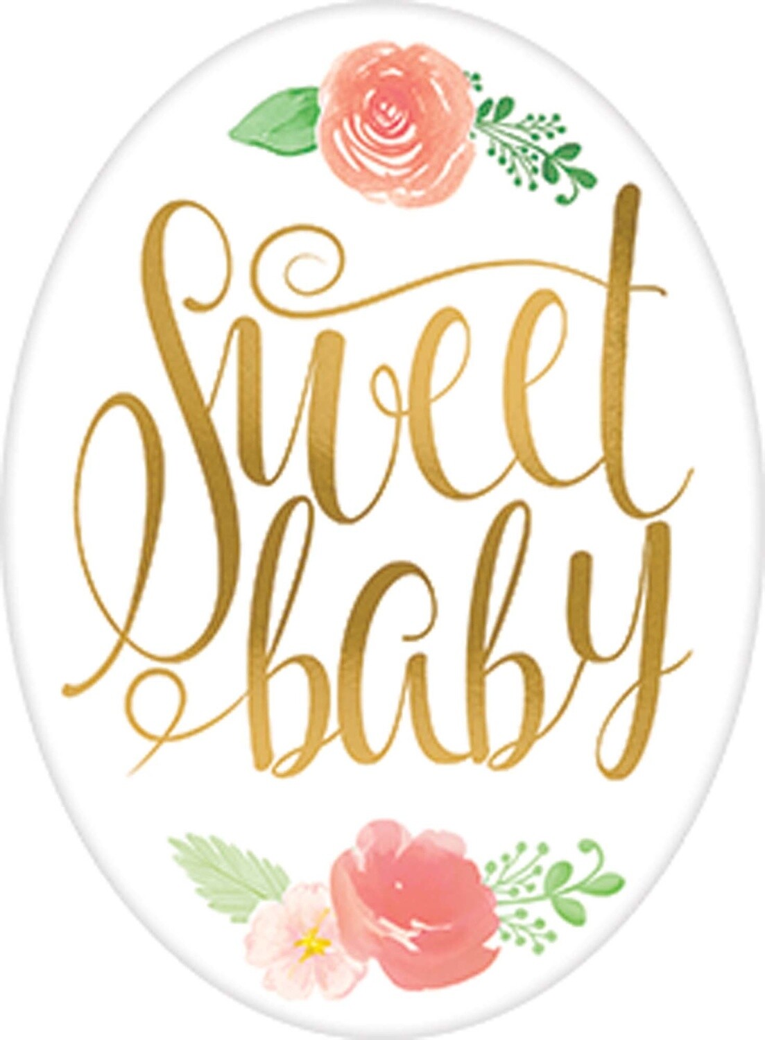 Cutouts-Floral Baby-12pcs