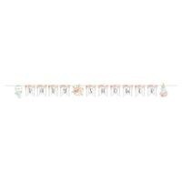 Banner - Farmhouse Floral Ribbon Banner-8ftx6in