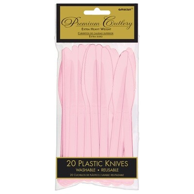 Knives-Plastic-Blush Pink-20pk