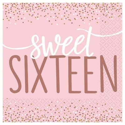 Luncheon Napkins-Sixteen Blush-16pk-2ply