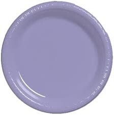 Plates Dinner - Plastic/Luscious Lavender/ 20 Count/10.25In