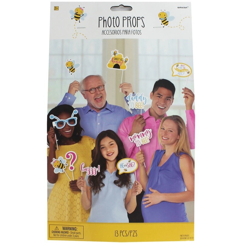 Photo Booth Props-What Will it Bee?-13pk