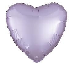foil balloon - Heart - Lilac -17&quot;