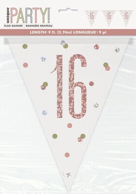 Pennant Banner-16th Birthday