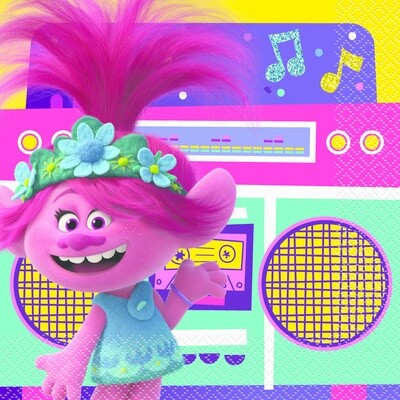 Napkins - LN - Trolls World Tour - 16pkg - 2ply
