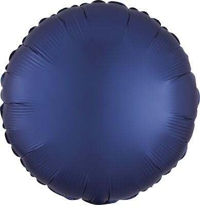 Foil Balloon - Satin Luxe Navy - Circle - 18&quot;