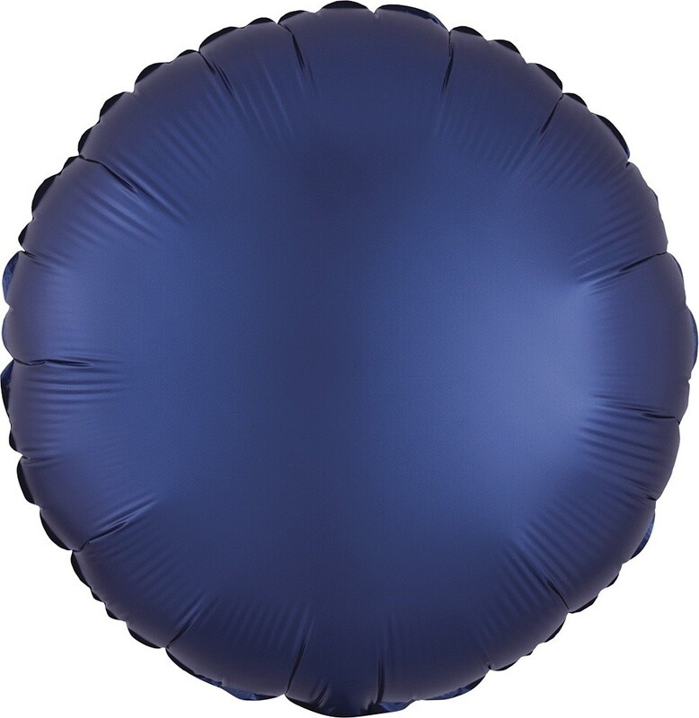 Foil Balloon - Satin Luxe  Navy - Circle - 18&quot;