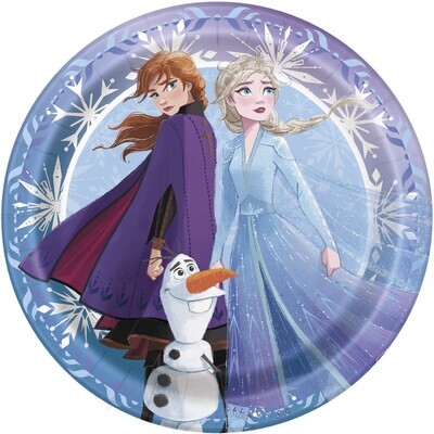 Beverage Paper Plates- Frozen II