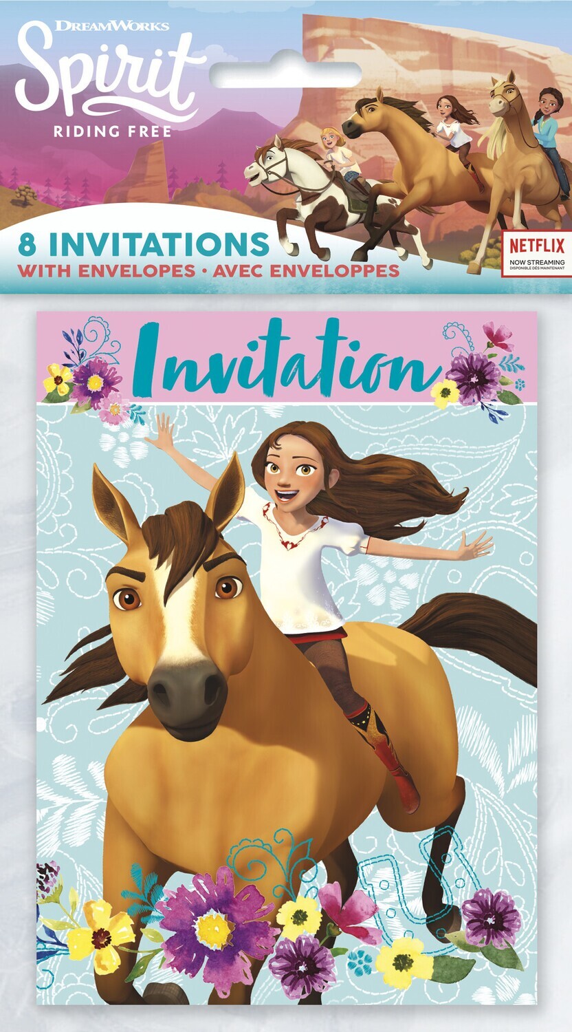 Invitations-Spirit Riding Free-8pkg