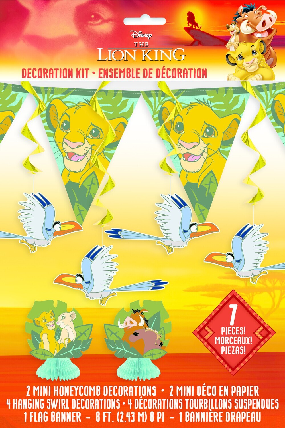 Decoration Kit - The lion King - 7pkg