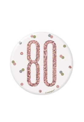 Badge- 80th Birthday
