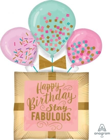 Foil Balloon-Happy Birthday-Stay Fabulous-32&quot;