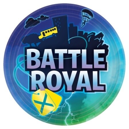 Plates - LN -  Fornite - 8pk - 9&quot;